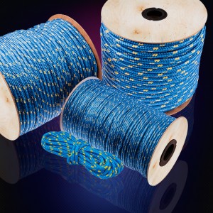 Kanirope® PP Seil Polypropylenseil MULTIBRAID 14mm 10m Farbe Blau 0912 16x geflochten 